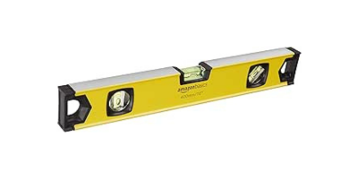 Amazon Basics 16-Inch Heavy-Duty, Shock-Resistant Aluminum Alloy Magnetic Spirit Level