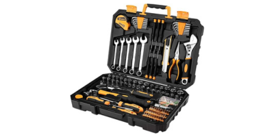 DEKOPRO 158 Pieces Tool Sets Hand Tool Kit Repair Tool Set with Plastic Box