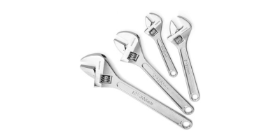 WORKPRO 4-Piece Adjustable Wrench Set, (6-inch, 8-inch, 10-inch, 12-inch)