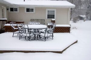 Patio Furniture in the Snow